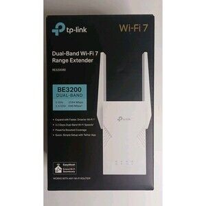 TP-Link BE3200 Range Extender Dual-Band Wi-Fi 7 ~ Whole Home ~ NEW Open Box $99